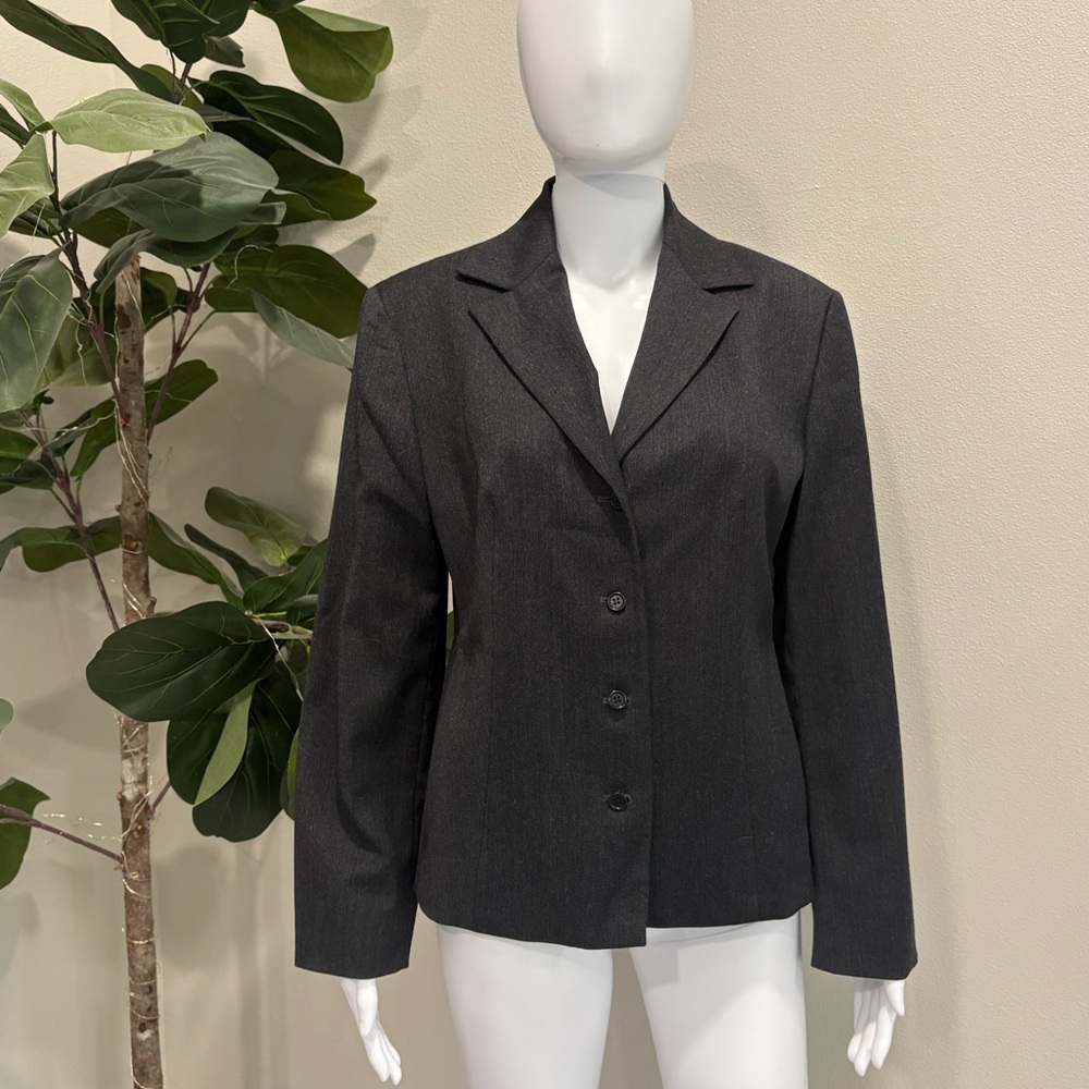 Sisley Made in Italy Wool Stretch Blazer Womens Size 8 Single Breasted 4 Button - Picture 13 of 13